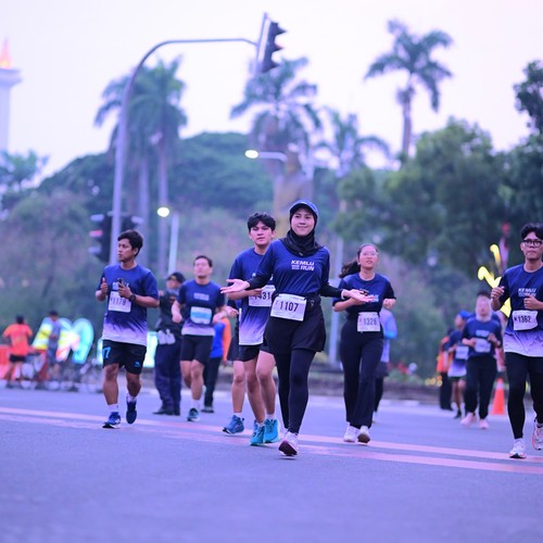 Race photo from KEMLU RUN 2026
