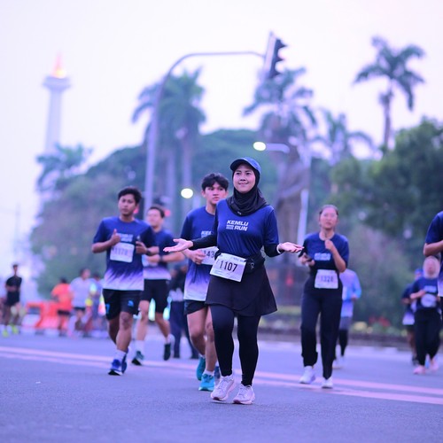 Race photo from KEMLU RUN 2026