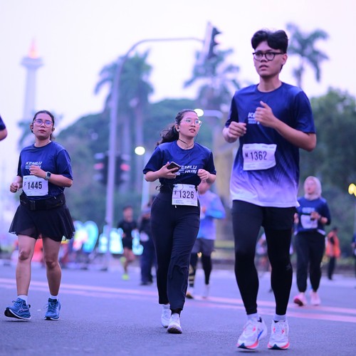 Race photo from KEMLU RUN 2026