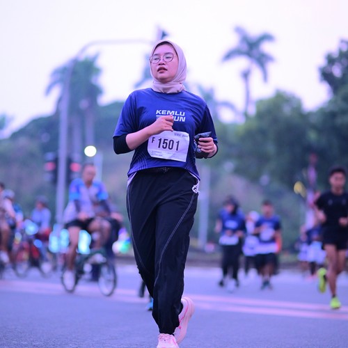 Race photo from KEMLU RUN 2026