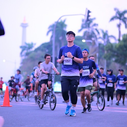Race photo from KEMLU RUN 2026
