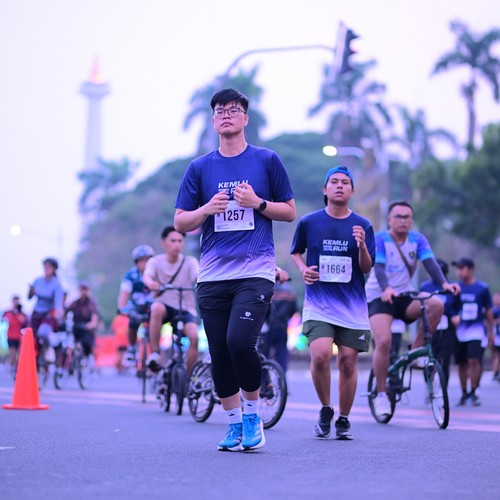 Race photo from KEMLU RUN 2026
