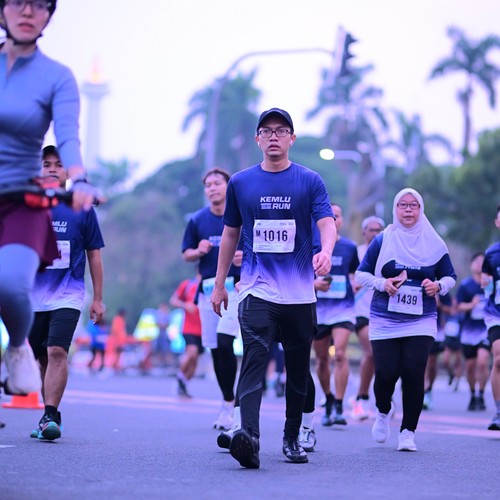 Race photo from KEMLU RUN 2026
