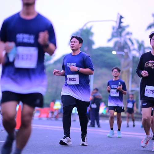 Race photo from KEMLU RUN 2026
