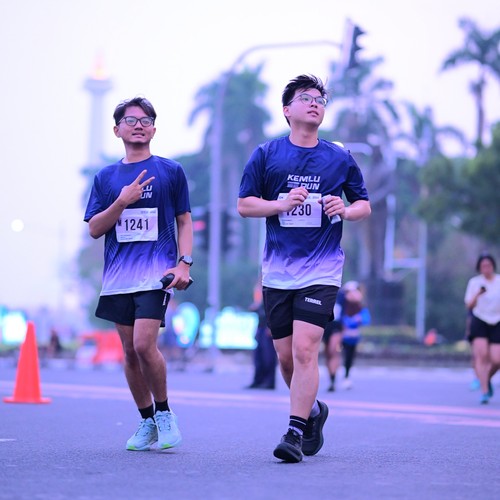 Race photo from KEMLU RUN 2026