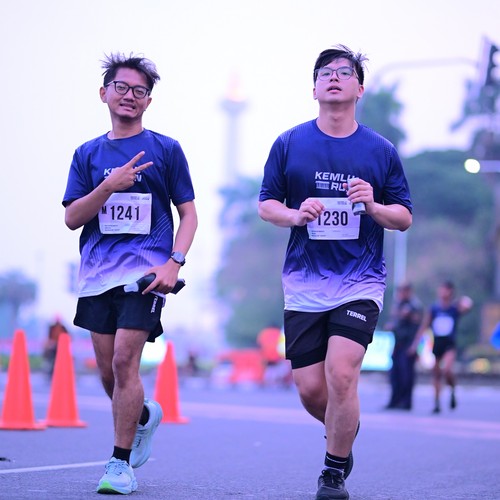 Race photo from KEMLU RUN 2026