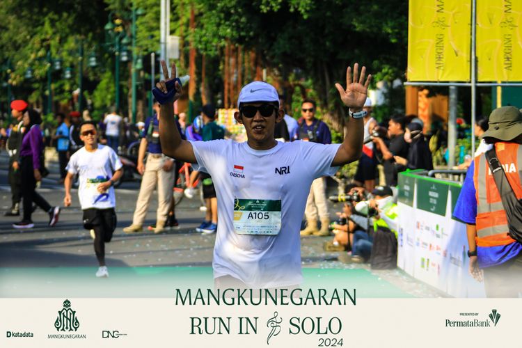 Race photo from Mangkunegaran Run 2024
