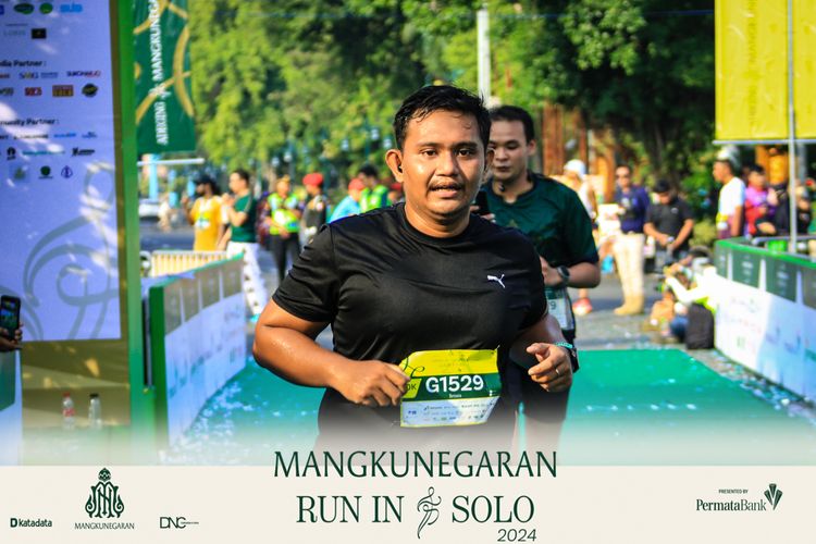 Race photo from Mangkunegaran Run 2024