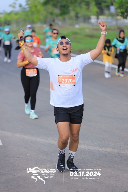 Race photo from Arutmin Borneo Run 2024
