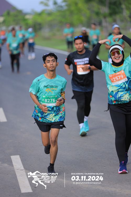Race photo from Arutmin Borneo Run 2024