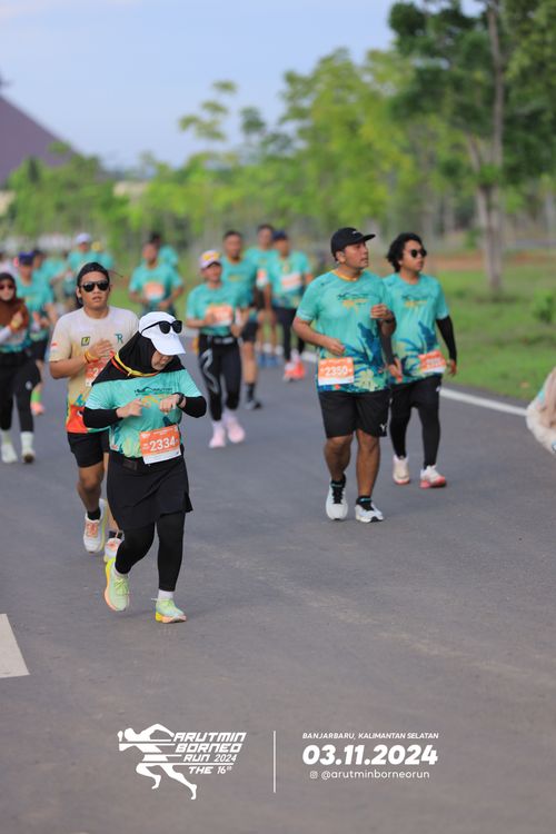 Race photo from Arutmin Borneo Run 2024