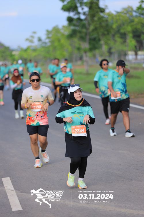 Race photo from Arutmin Borneo Run 2024