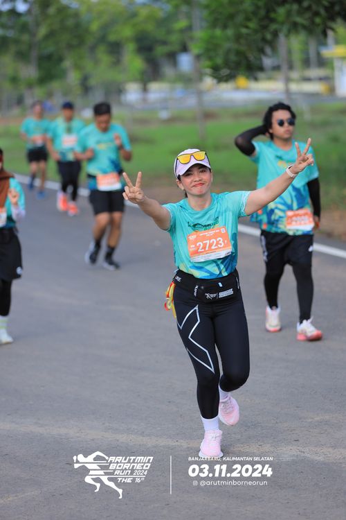 Race photo from Arutmin Borneo Run 2024