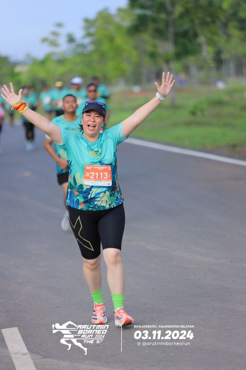 Race photo from Arutmin Borneo Run 2024