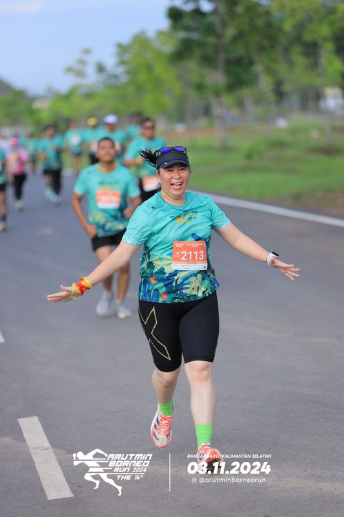 Race photo from Arutmin Borneo Run 2024