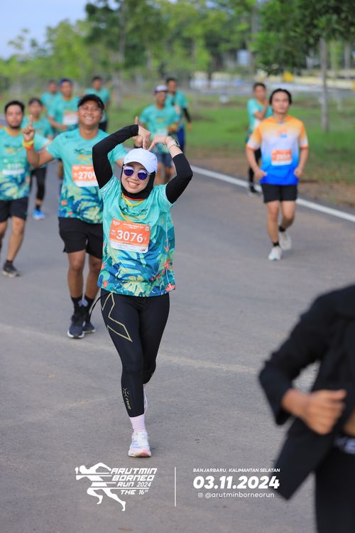 Race photo from Arutmin Borneo Run 2024
