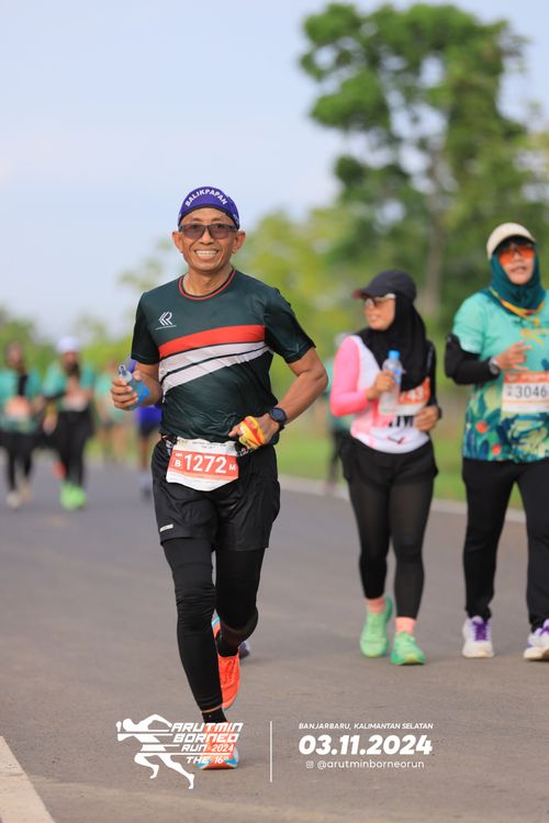 Race photo from Arutmin Borneo Run 2024