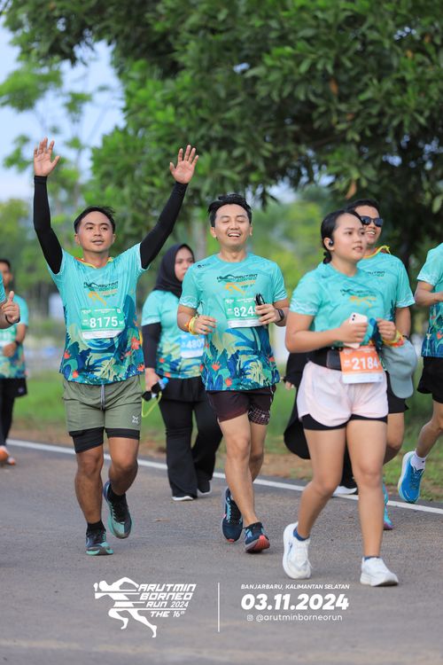 Race photo from Arutmin Borneo Run 2024