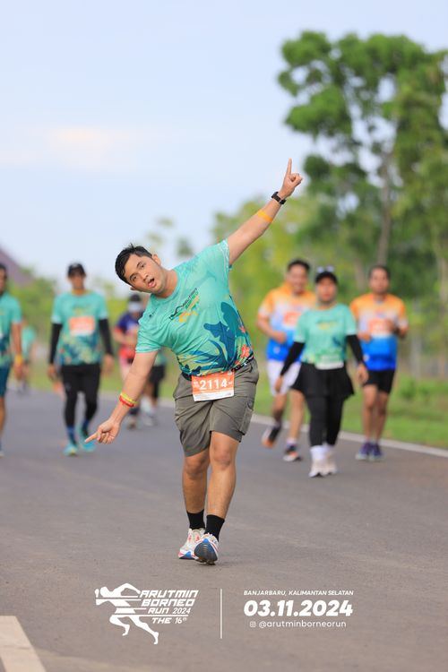 Race photo from Arutmin Borneo Run 2024