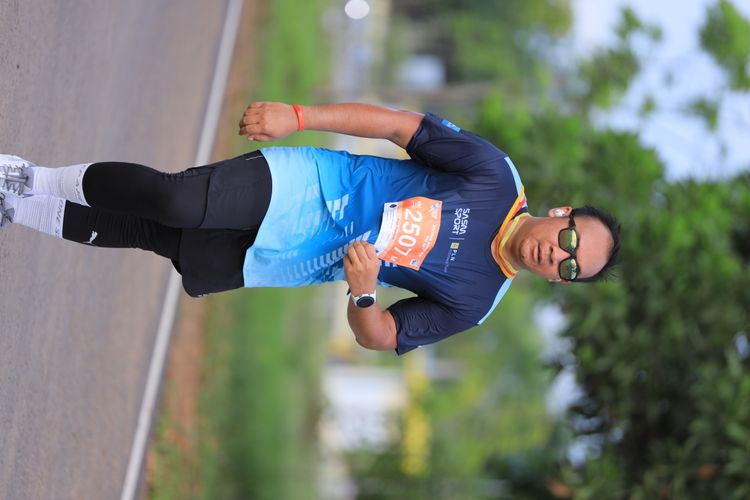 Race photo from Arutmin Borneo Run 2024