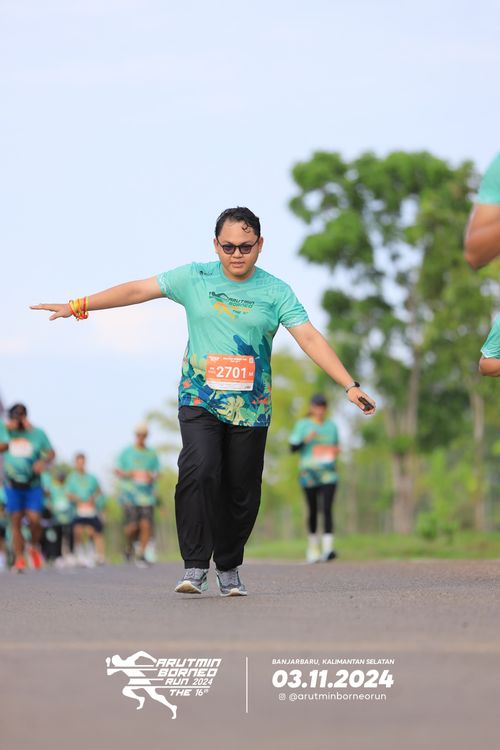 Race photo from Arutmin Borneo Run 2024