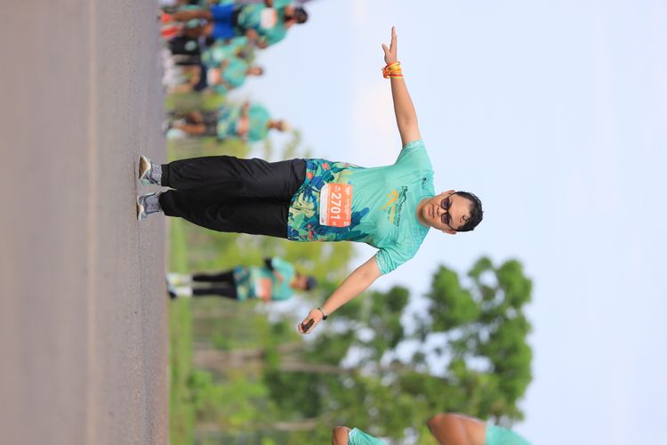 Race photo from Arutmin Borneo Run 2024