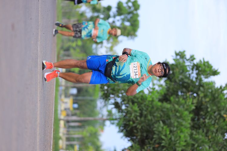 Race photo from Arutmin Borneo Run 2024
