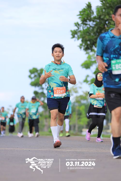 Race photo from Arutmin Borneo Run 2024