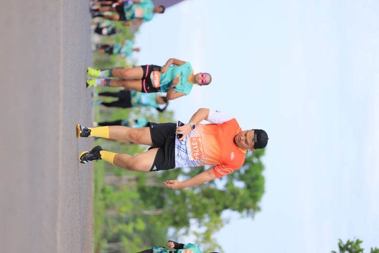 Race photo from Arutmin Borneo Run 2024