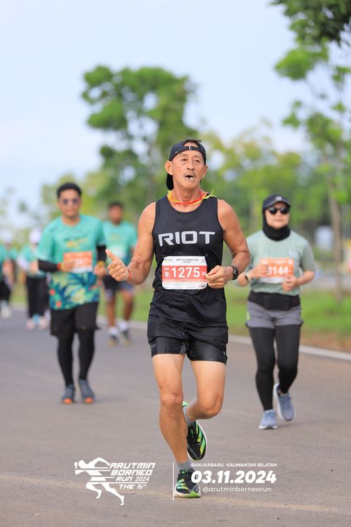 Race photo from Arutmin Borneo Run 2024