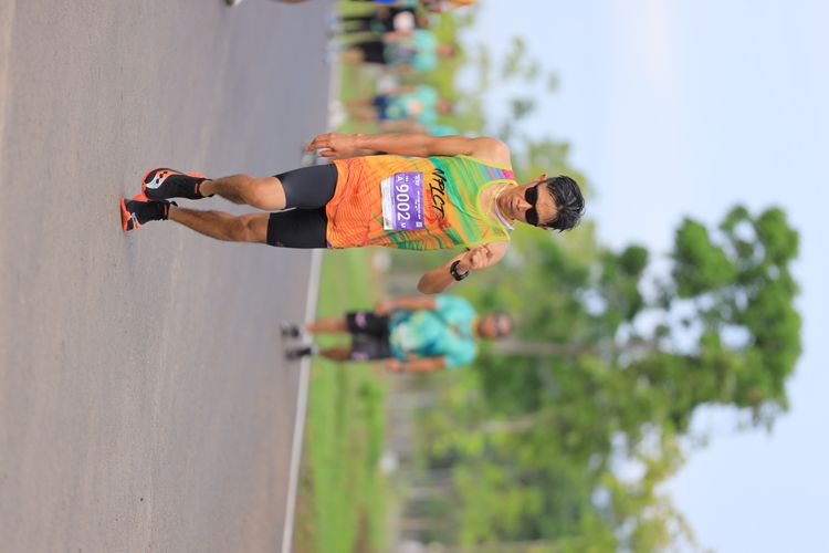 Race photo from Arutmin Borneo Run 2024