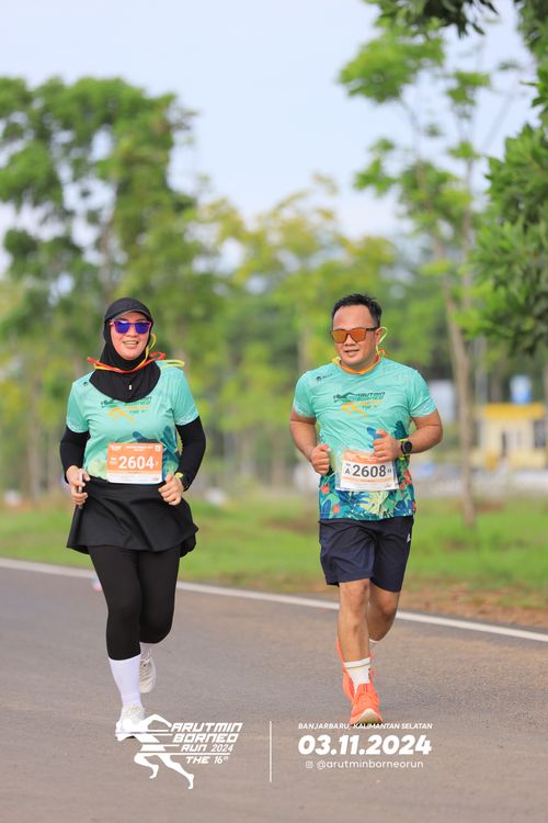 Race photo from Arutmin Borneo Run 2024