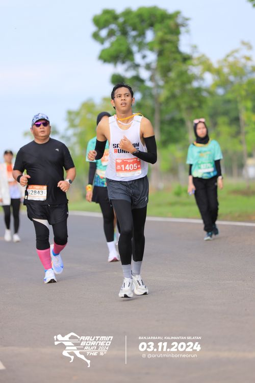 Race photo from Arutmin Borneo Run 2024