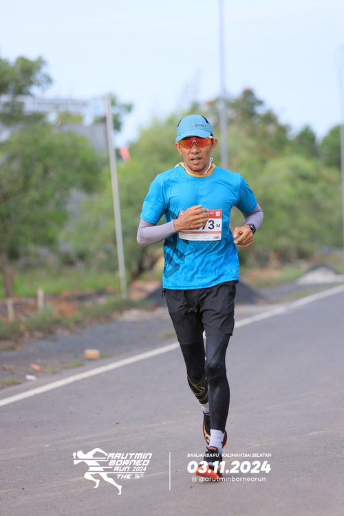 Race photo from Arutmin Borneo Run 2024