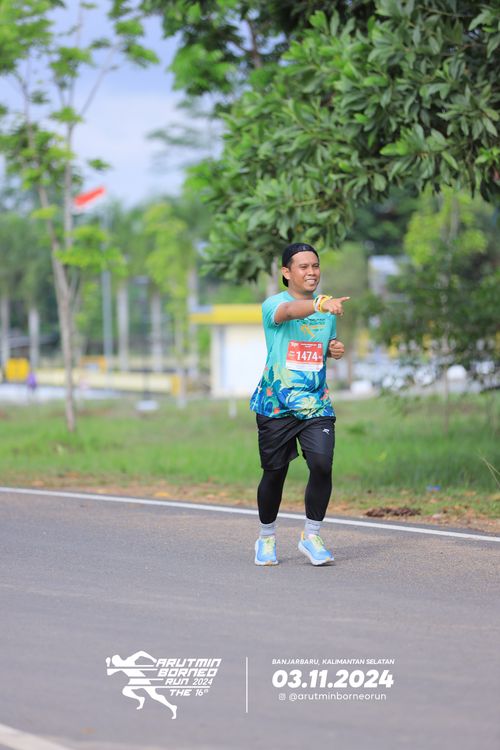 Race photo from Arutmin Borneo Run 2024