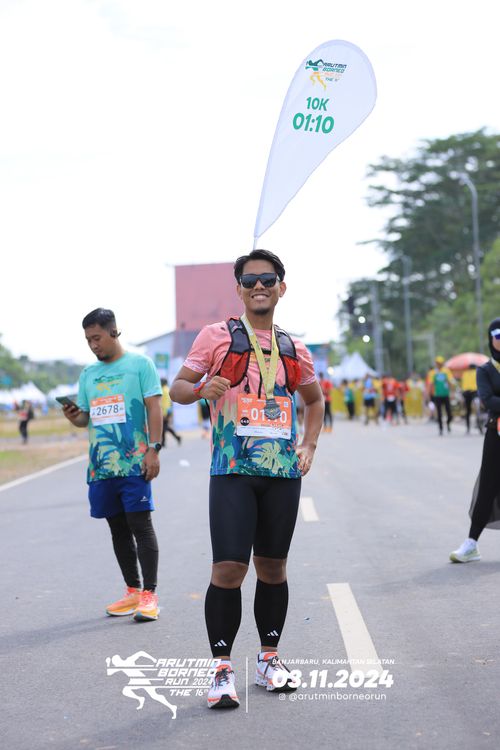 Race photo from Arutmin Borneo Run 2024