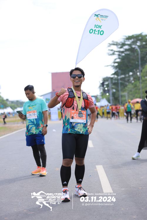 Race photo from Arutmin Borneo Run 2024