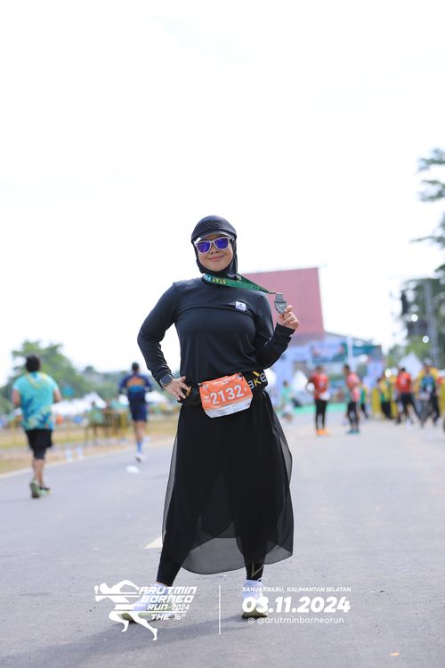 Race photo from Arutmin Borneo Run 2024