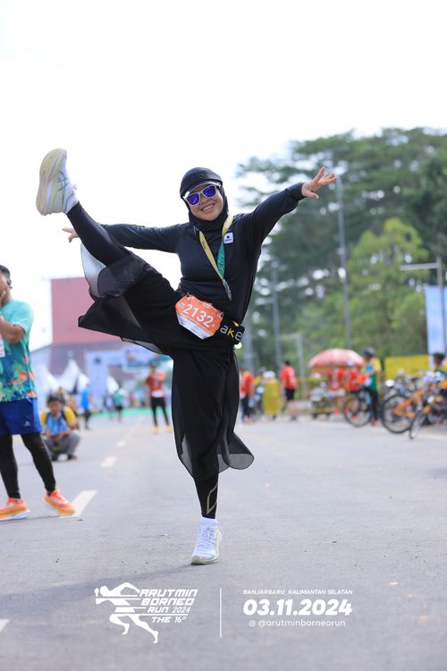 Race photo from Arutmin Borneo Run 2024