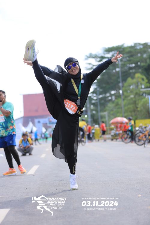 Race photo from Arutmin Borneo Run 2024