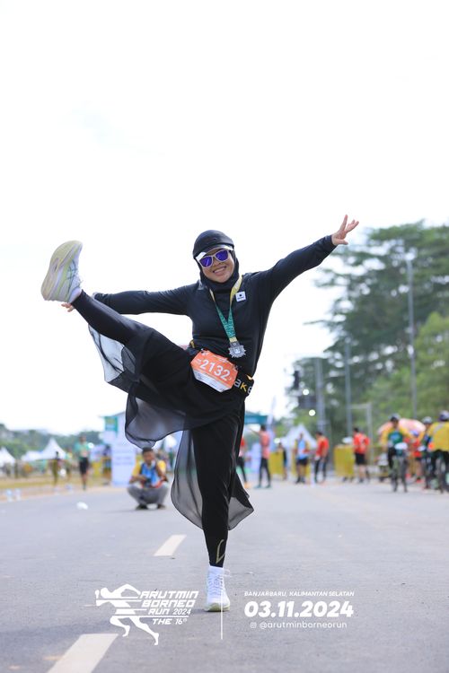 Race photo from Arutmin Borneo Run 2024