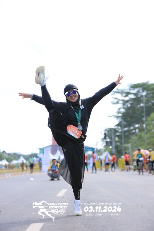 Race photo from Arutmin Borneo Run 2024