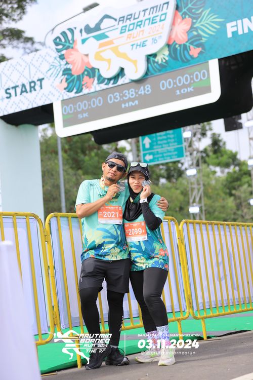 Race photo from Arutmin Borneo Run 2024