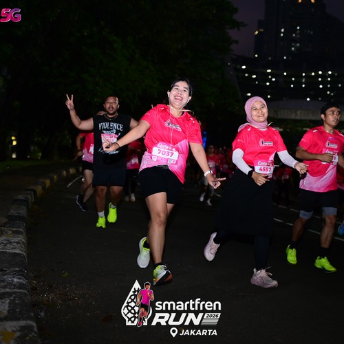 Race photo from SMARTFREN RUN 2026