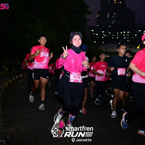 Race photo from SMARTFREN RUN 2026
