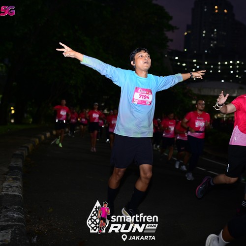 Race photo from SMARTFREN RUN 2026