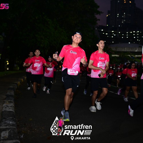 Race photo from SMARTFREN RUN 2026