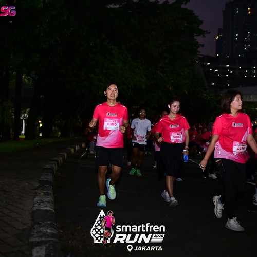 Race photo from SMARTFREN RUN 2026