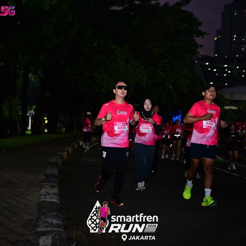 Race photo from SMARTFREN RUN 2026
