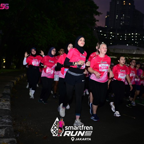 Race photo from SMARTFREN RUN 2026